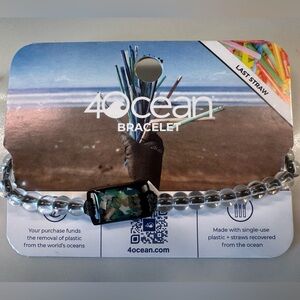 40Ocean bracelet NWT recycled straws save the oceans